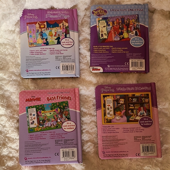 Disney Little First Look and Find 4 Board Book Set for Toddlers - Picture 5 of 14